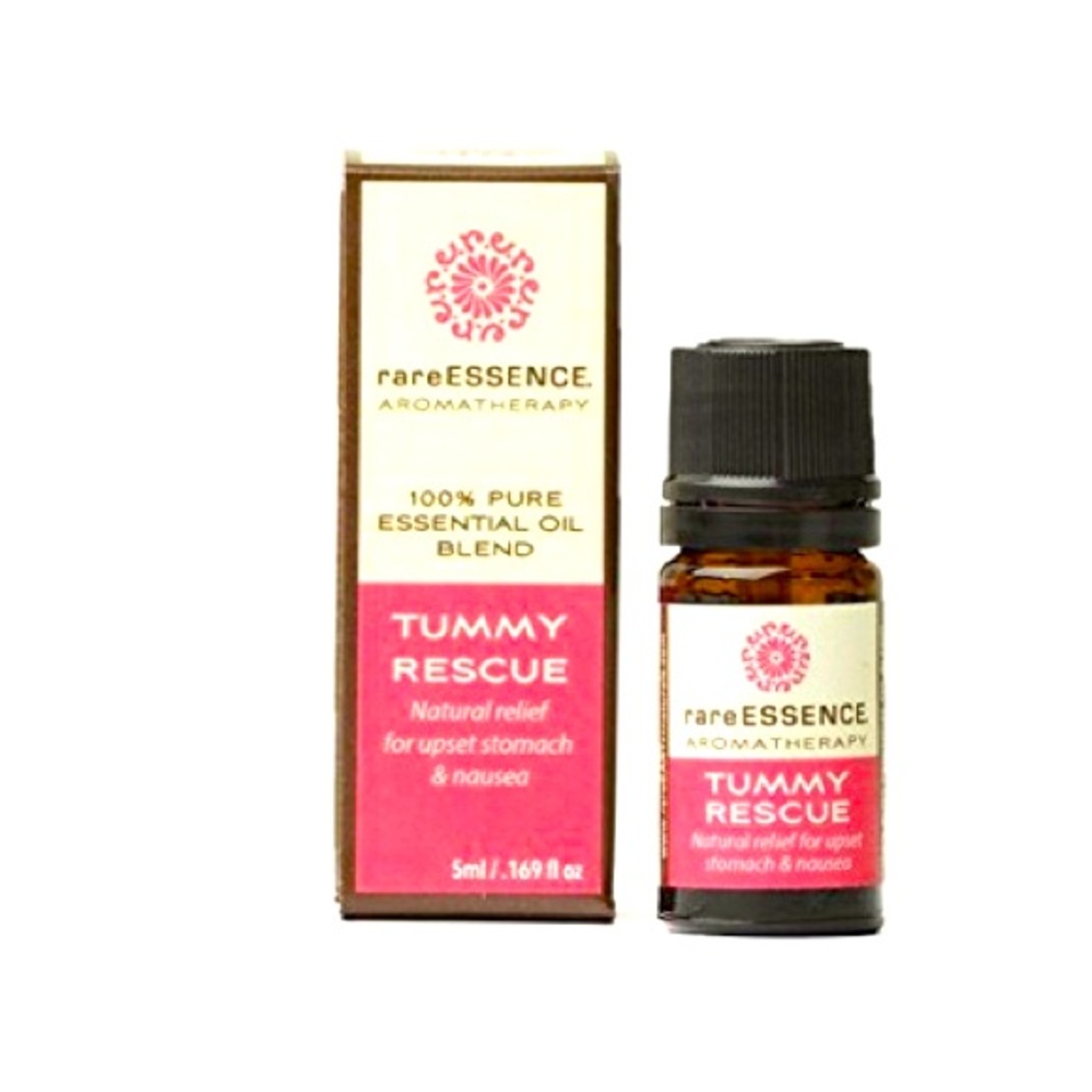 NIB rareEssence Tummy Rescue 100% Pure 5 ml Essential Oils Aromatherapy